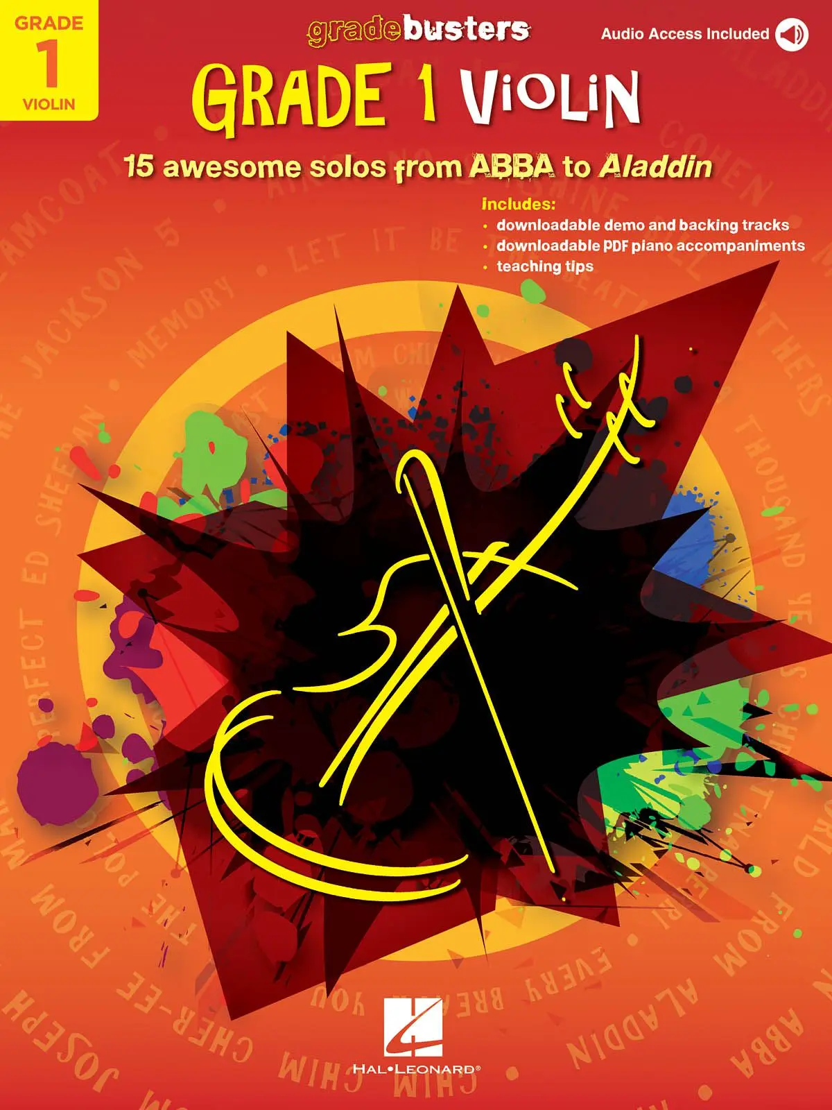 Cover: 888680909611 | Gradebusters Grade 1 - Violin | 15 awesome solos from ABBA to Aladdin