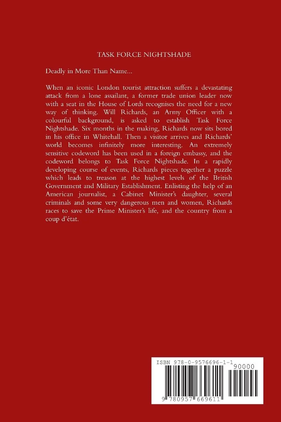 Rückseite: 9780957669611 | Task Force Nightshade | A J Huston | Taschenbuch | Englisch | 2014