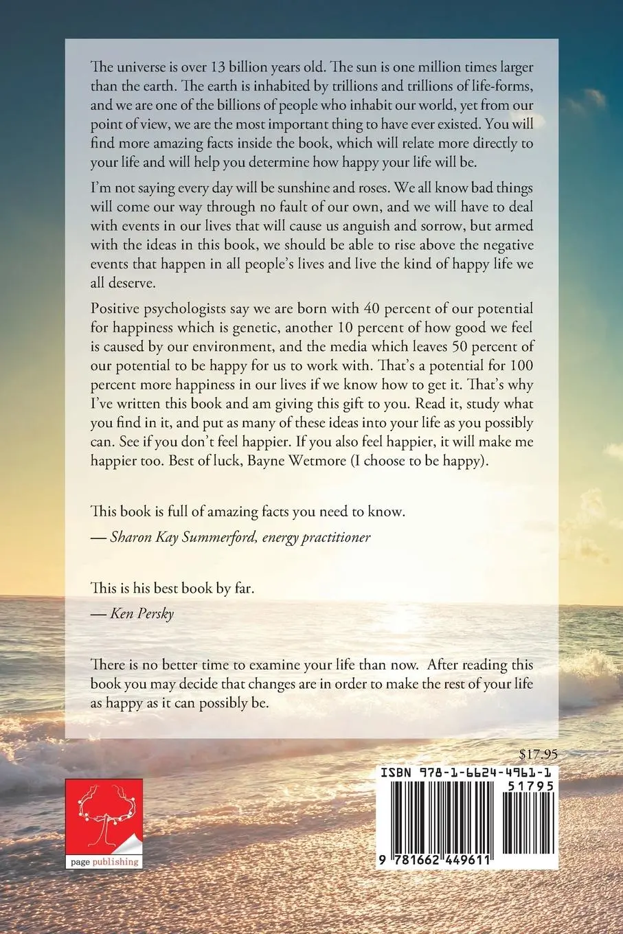 Rückseite: 9781662449611 | Happiness Times Two | Live Each Day Like You're on a Vacation | Buch