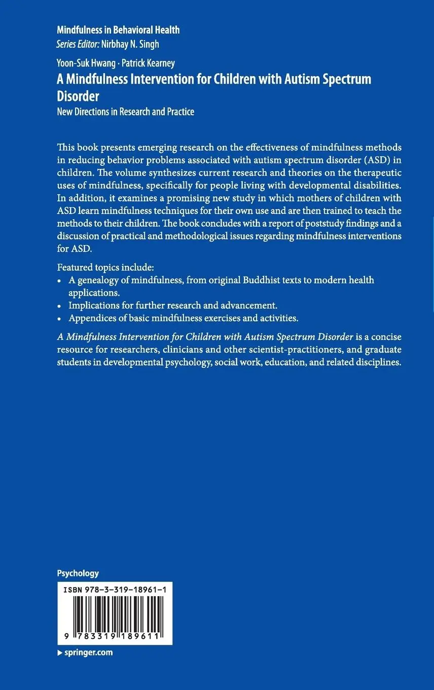 Rückseite: 9783319189611 | A Mindfulness Intervention for Children with Autism Spectrum Disorders