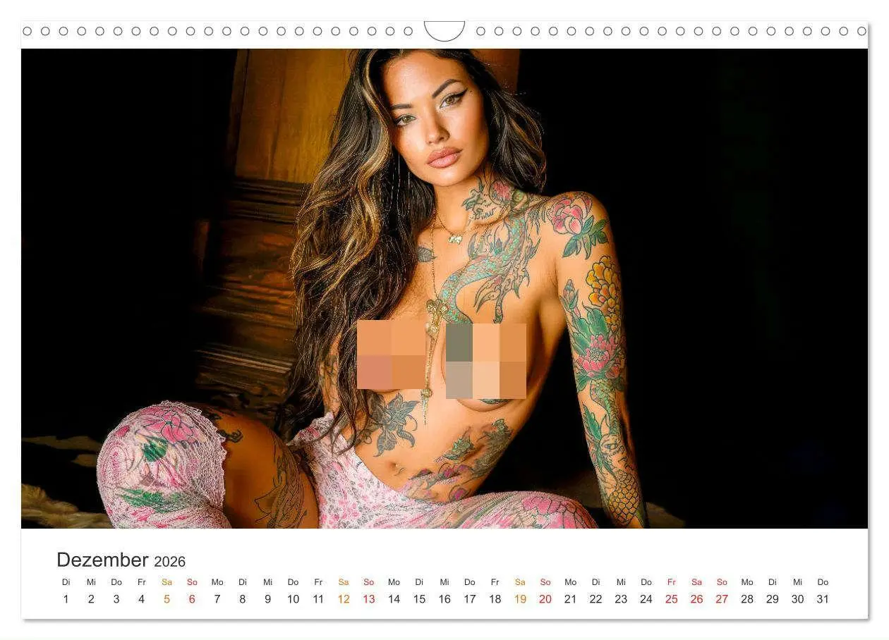 Bild: 9783457249611 | Tattoo Erotik - Sinnliche Kunstwerke (Wandkalender 2026 DIN A3...