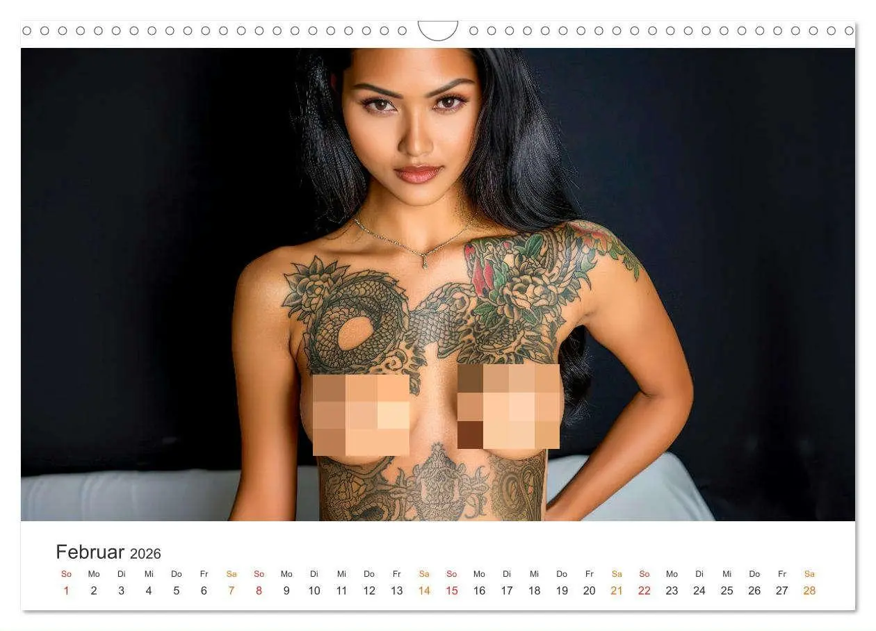 Bild: 9783457249611 | Tattoo Erotik - Sinnliche Kunstwerke (Wandkalender 2026 DIN A3...
