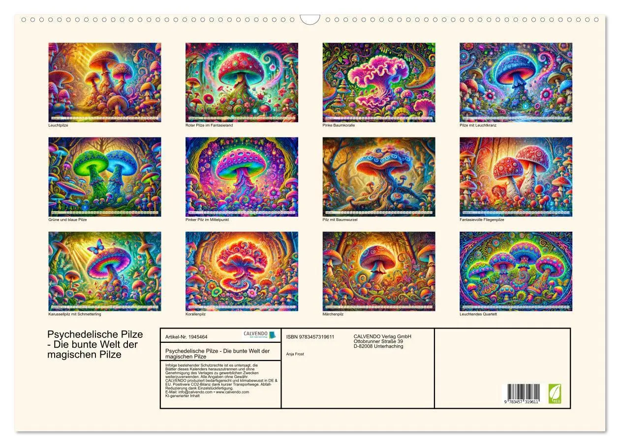 Bild: 9783457319611 | Psychedelische Pilze - Die bunte Welt der magischen Pilze...