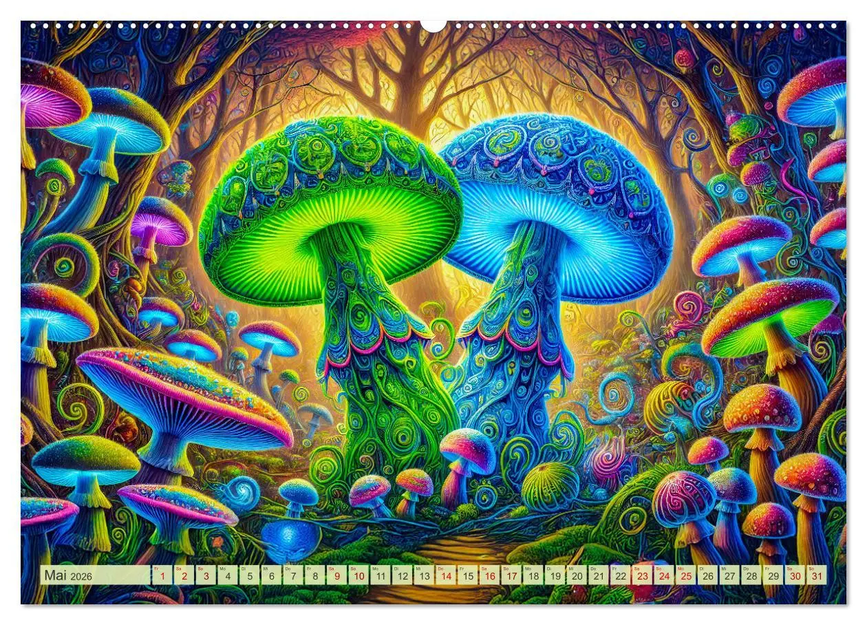 Bild: 9783457319611 | Psychedelische Pilze - Die bunte Welt der magischen Pilze...