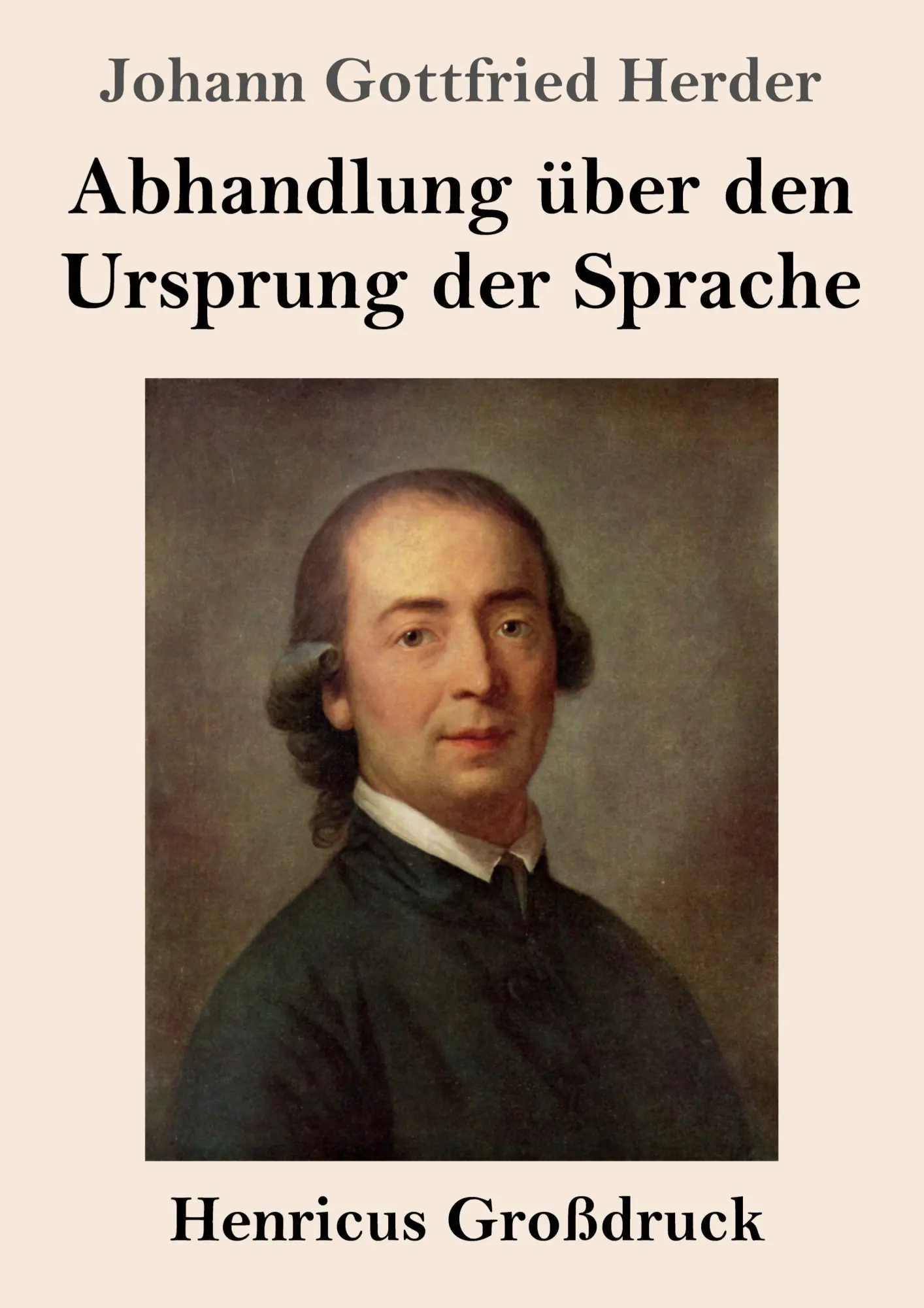 Cover: 9783847859611 | Abhandlung über den Ursprung der Sprache (Großdruck) | Herder | Buch