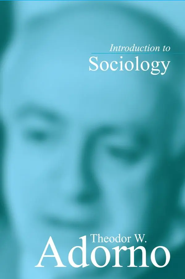 Cover: 9780745629711 | Introduction to Sociology | TW Adorno | Taschenbuch | Englisch | 2002