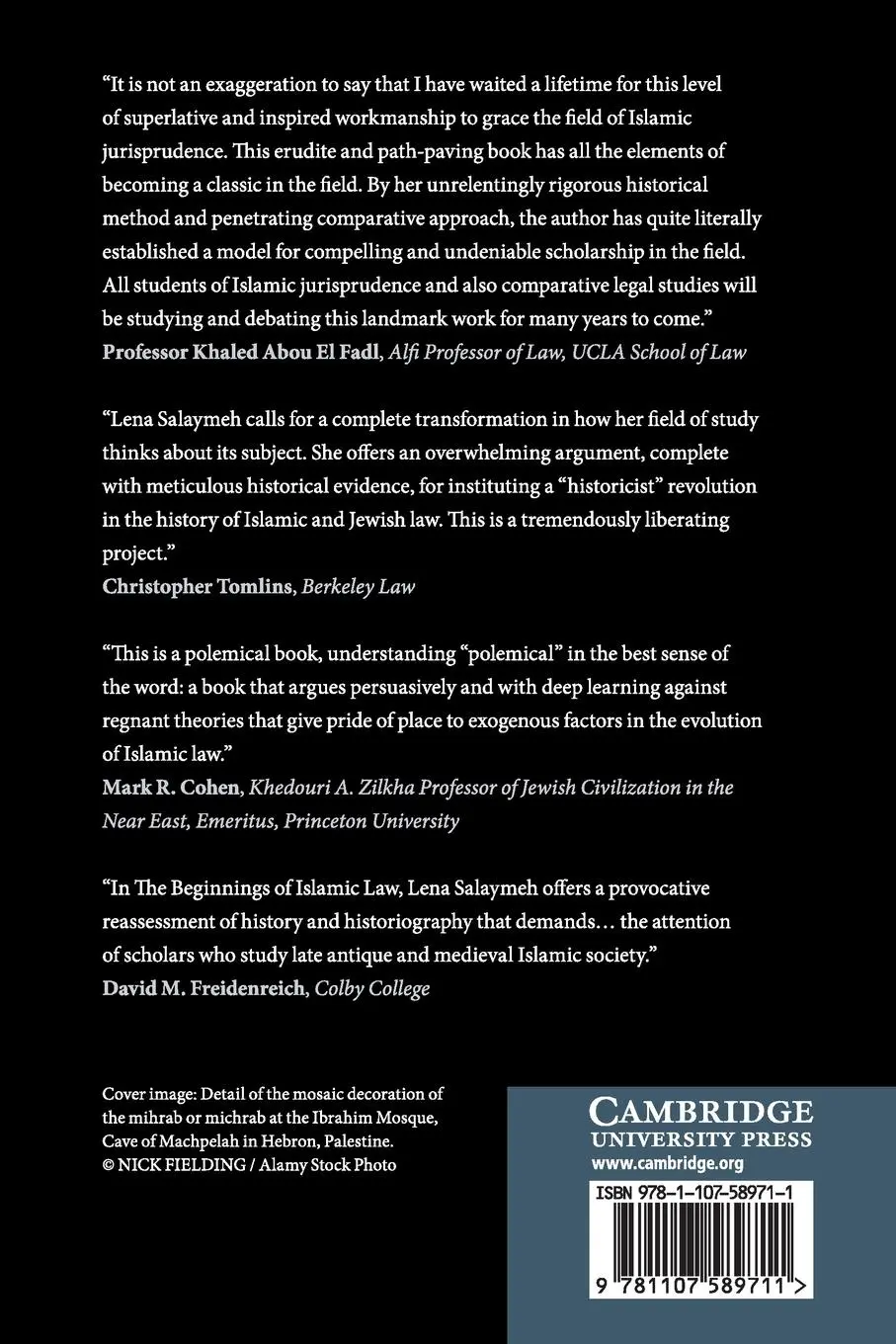 Rückseite: 9781107589711 | The Beginnings of Islamic Law | Lena Salaymeh | Taschenbuch | Englisch