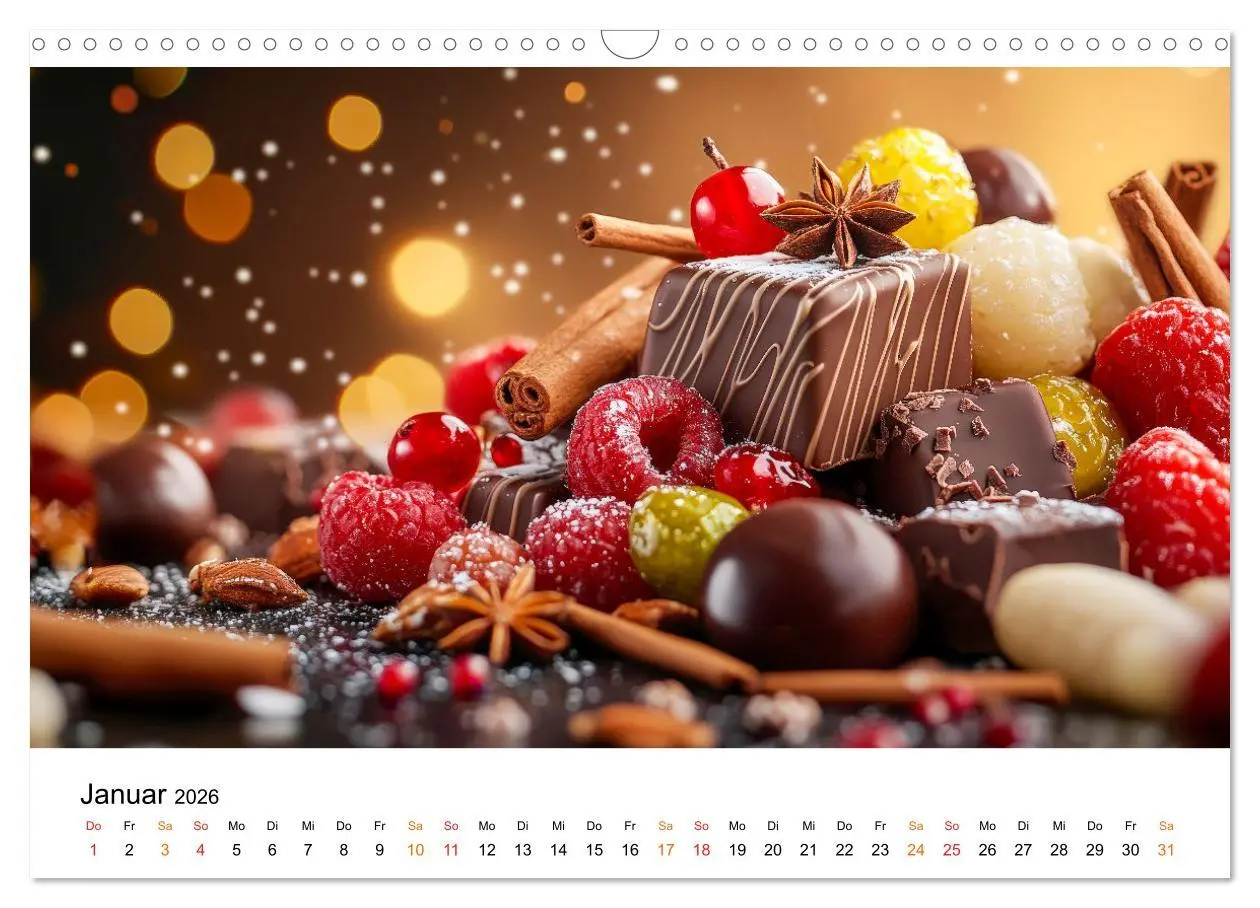 Bild: 9783457309711 | Schätze der Confiserie Kunst (Wandkalender 2026 DIN A3 quer),...