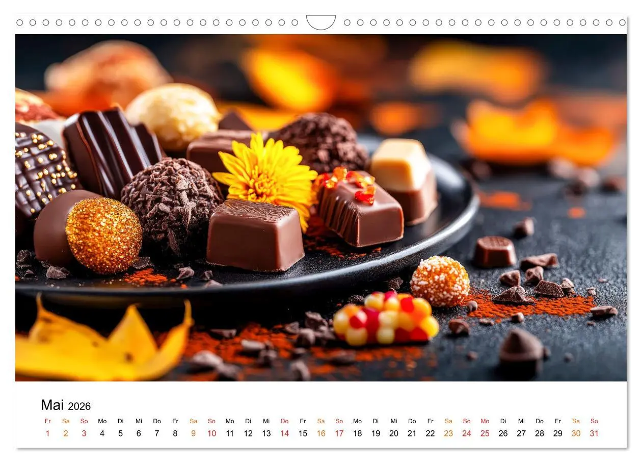 Bild: 9783457309711 | Schätze der Confiserie Kunst (Wandkalender 2026 DIN A3 quer),...