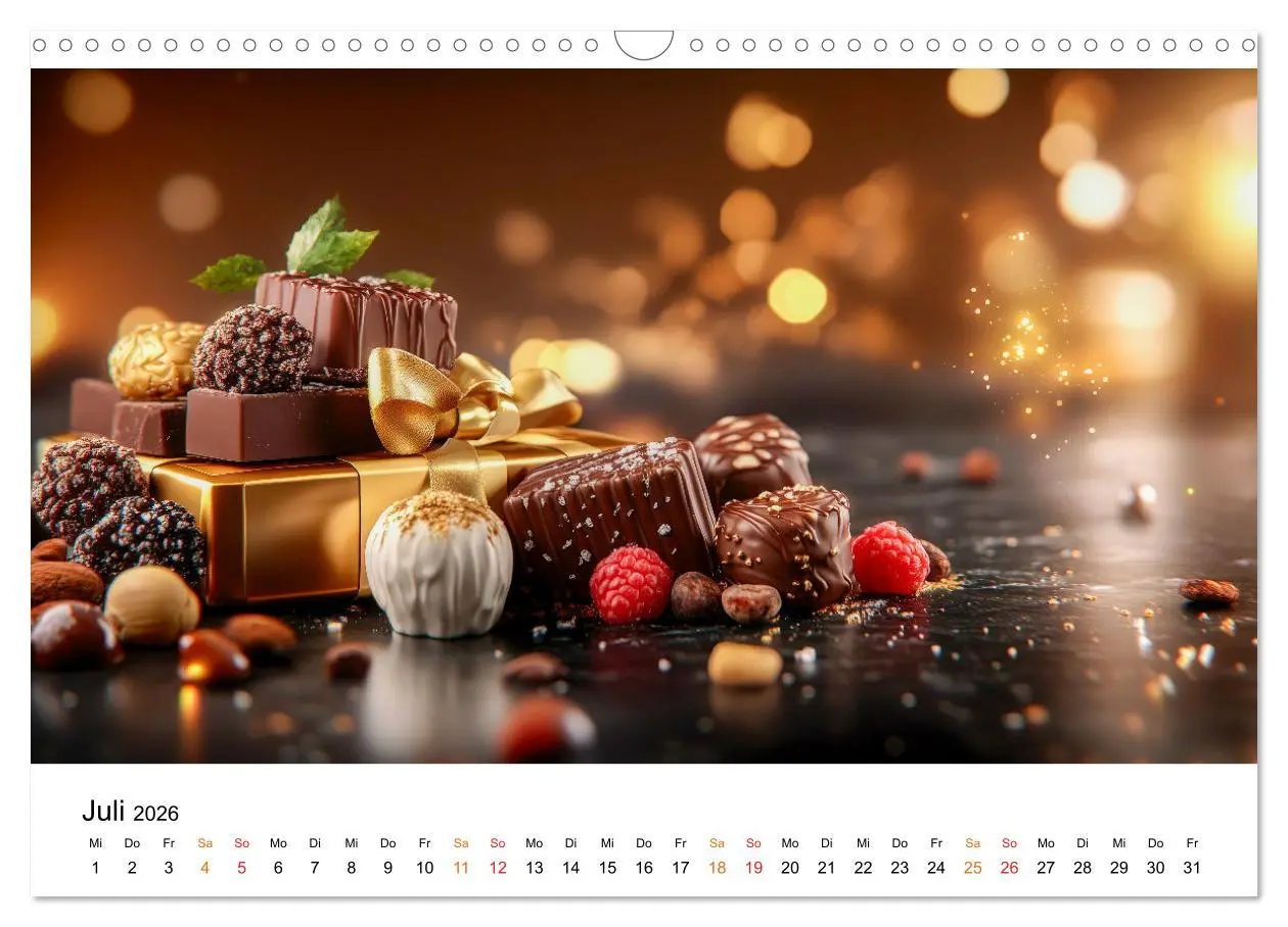 Bild: 9783457309711 | Schätze der Confiserie Kunst (Wandkalender 2026 DIN A3 quer),...