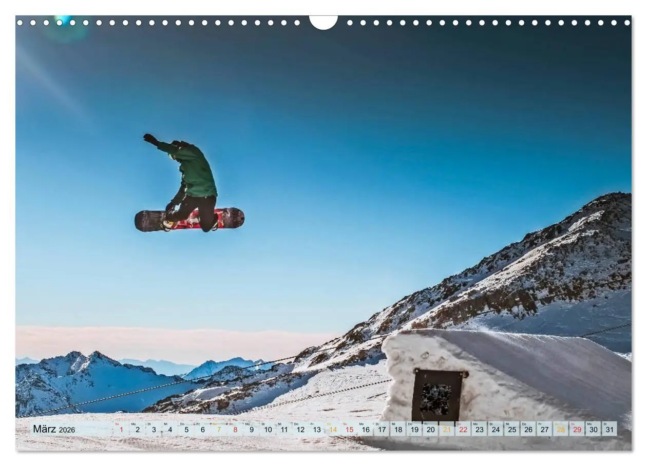 Bild: 9783457859711 | Snowboard - so cool (Wandkalender 2026 DIN A3 quer), CALVENDO...