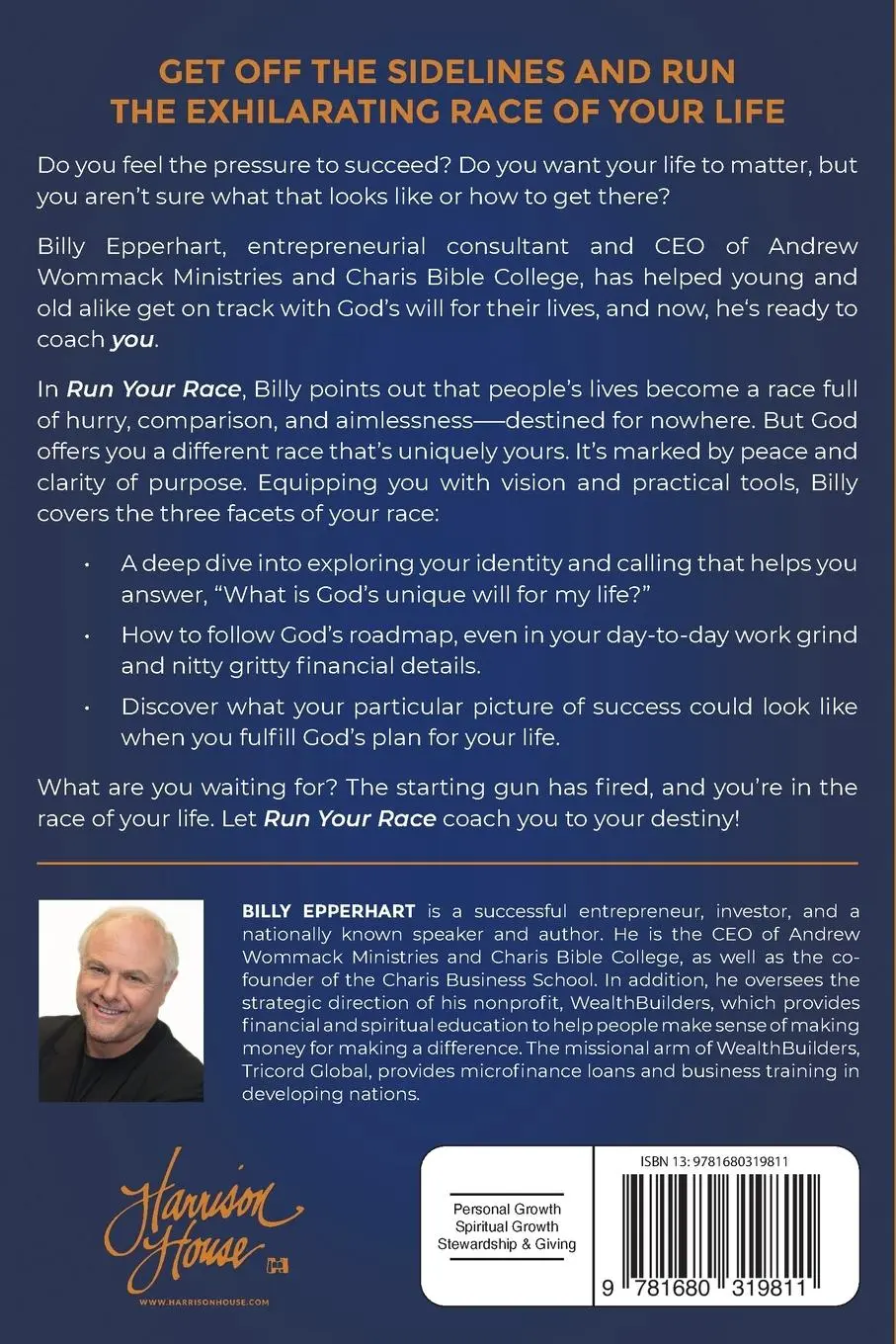 Rückseite: 9781680319811 | Run Your Race | Billy Epperhart | Taschenbuch | Englisch | 2023