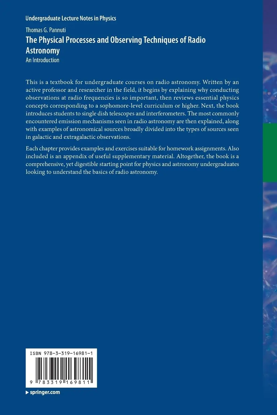 Rückseite: 9783319169811 | The Physical Processes and Observing Techniques of Radio Astronomy