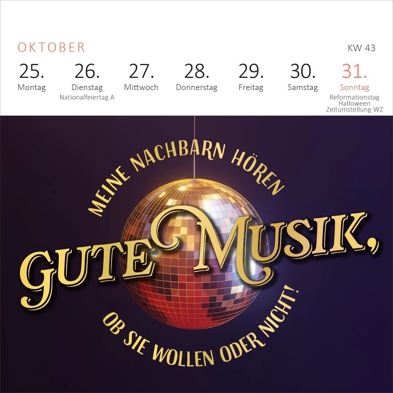 Bild: 4014489139911 | Mini-Wochenkalender Fehlt nur noch das Zelt, dann wäre der Zirkus...