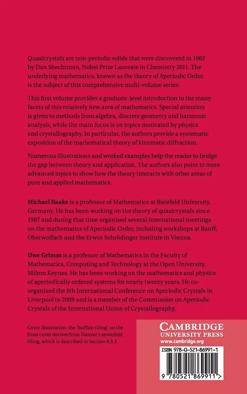 Rückseite: 9780521869911 | Aperiodic Order | Michael Baake (u. a.) | Buch | Englisch | 2018