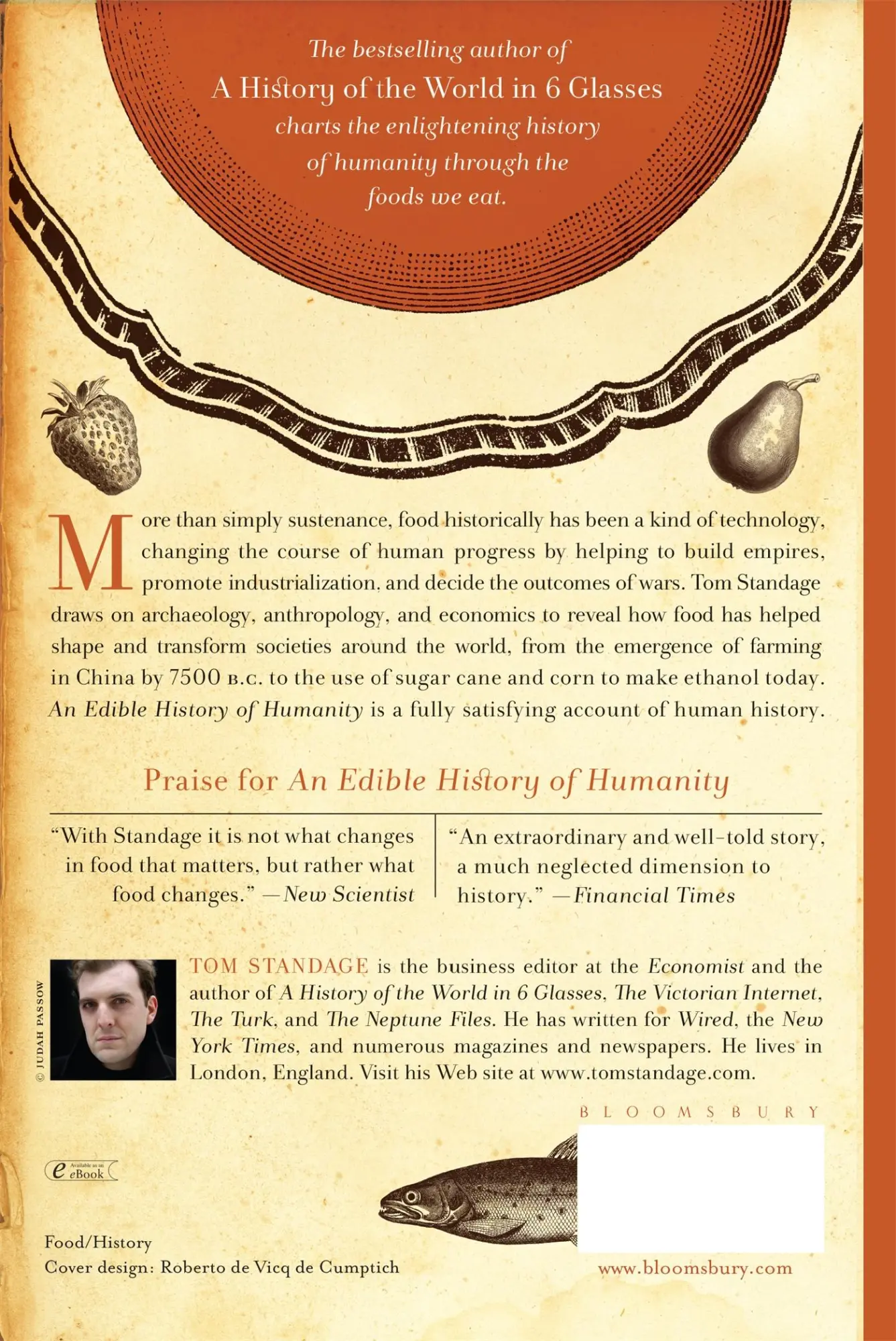Rückseite: 9780802719911 | An Edible History of Humanity | Tom Standage | Taschenbuch | Englisch