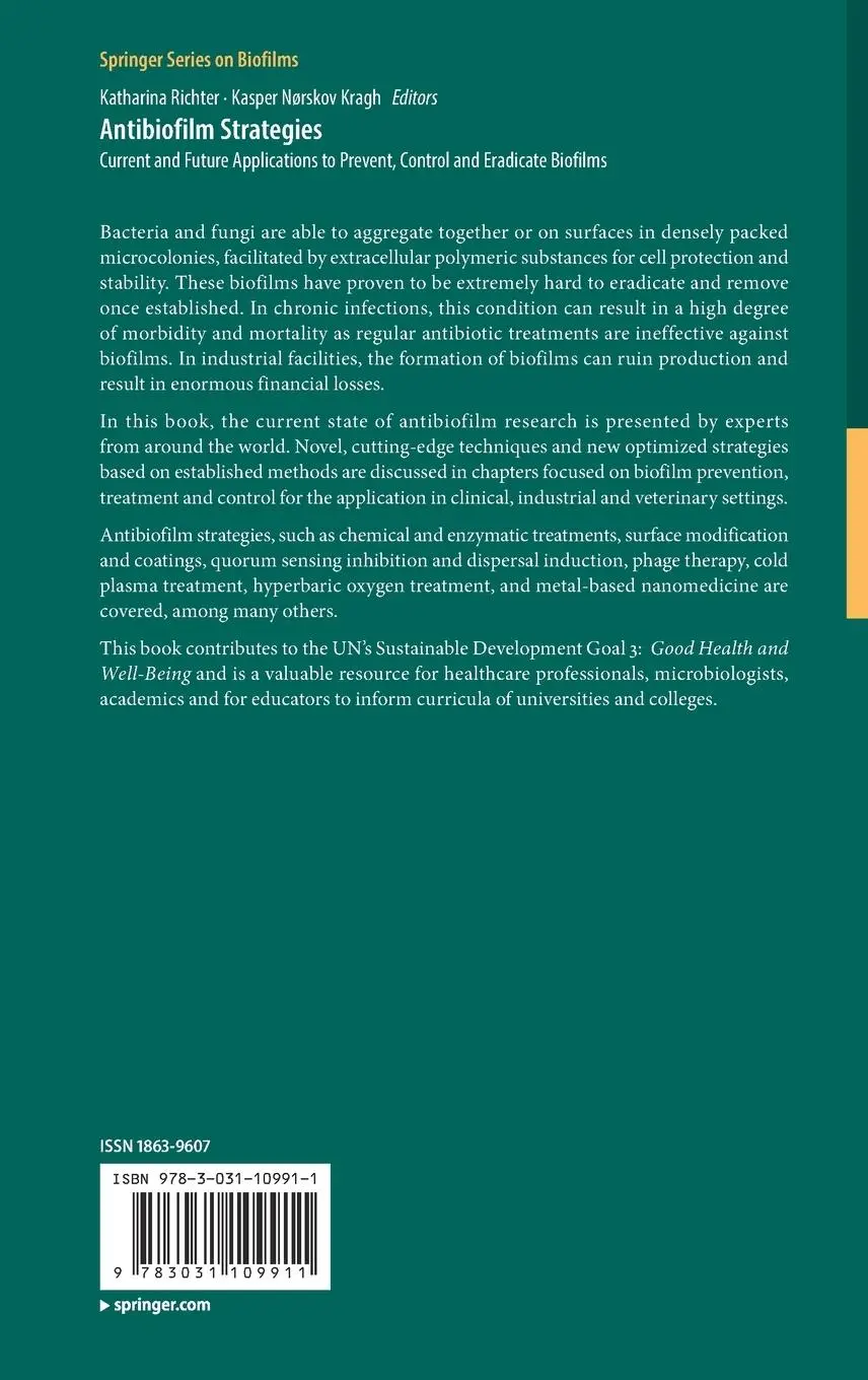 Rückseite: 9783031109911 | Antibiofilm Strategies | Kasper Nørskov Kragh (u. a.) | Buch | xv