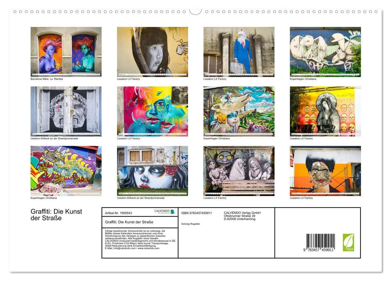 Bild: 9783457459911 | Graffiti: Die Kunst der Straße (hochwertiger Premium Wandkalender...