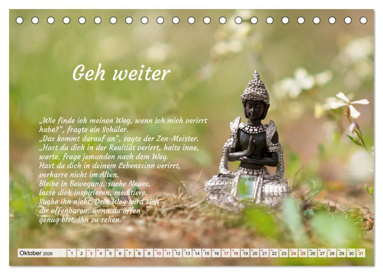 Bild: 9783457529911 | Und der Zen-Meister sprach (Tischkalender 2026 DIN A5 quer),...