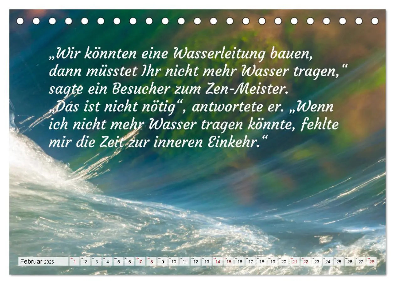Bild: 9783457529911 | Und der Zen-Meister sprach (Tischkalender 2026 DIN A5 quer),...