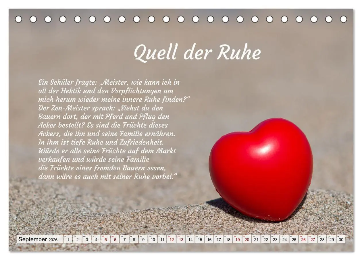 Bild: 9783457529911 | Und der Zen-Meister sprach (Tischkalender 2026 DIN A5 quer),...