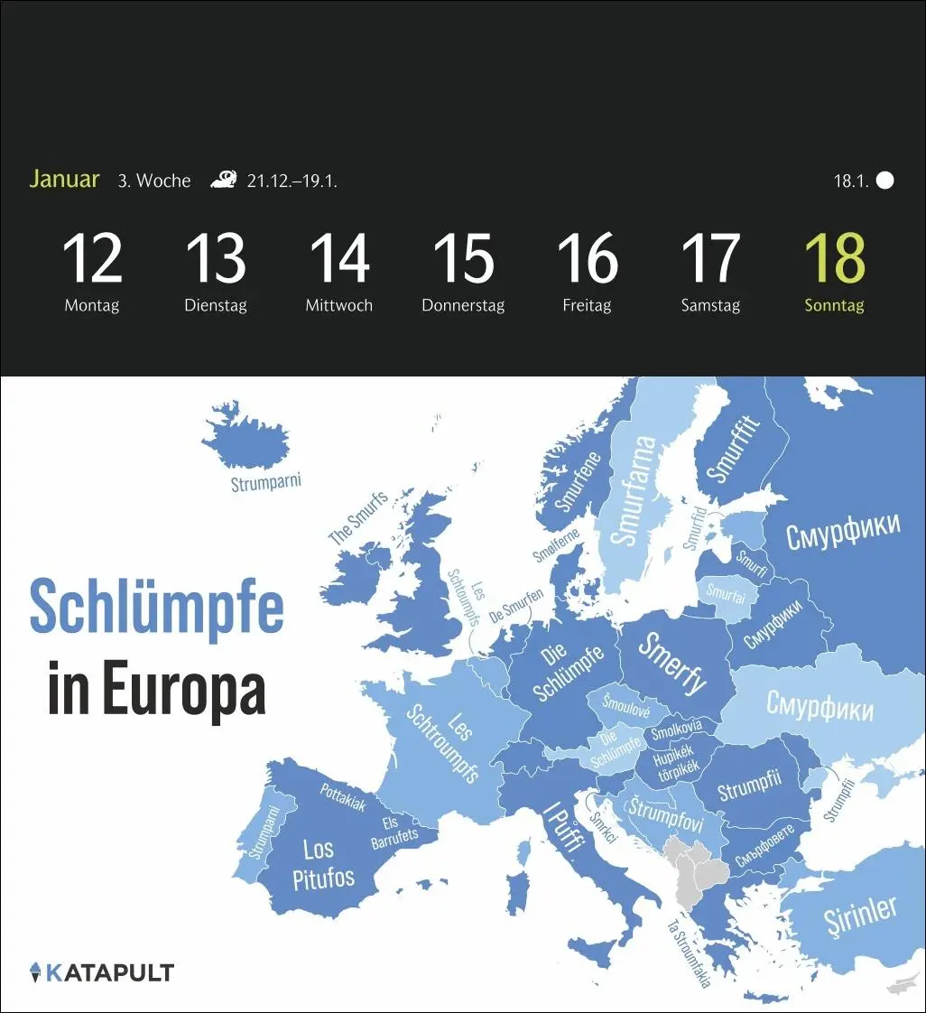 Bild: 9783840039911 | Katapult Postkartenkalender 2026 - 53 Infografiken, die deine Sicht...