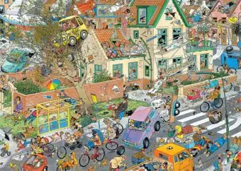 Bild: 8710126190012 | Der Sturm &amp; Die Safari (Puzzle) | Jan van Haasteren | Spiel | 19001