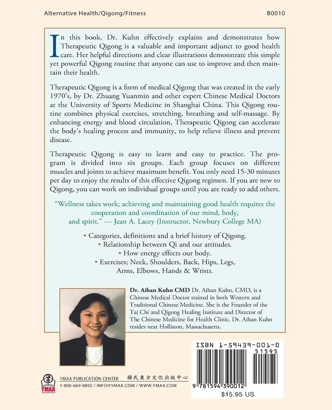 Rückseite: 9781594390012 | Natural Healing with Qigong | Therapeutic Qigong | Aihan Kuhn | Buch