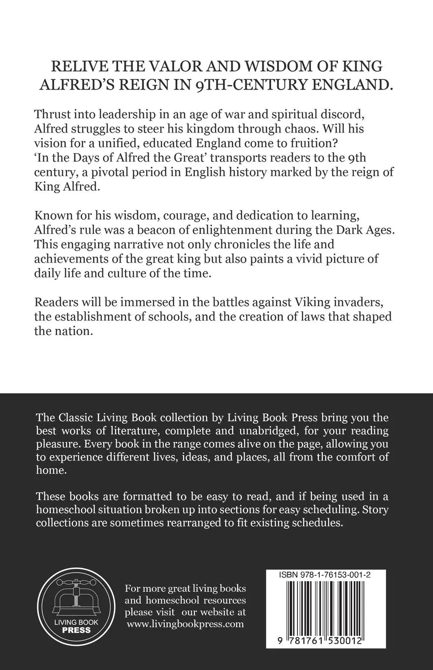 Rückseite: 9781761530012 | In the Days of Alfred the Great | Eva March Tappan | Taschenbuch