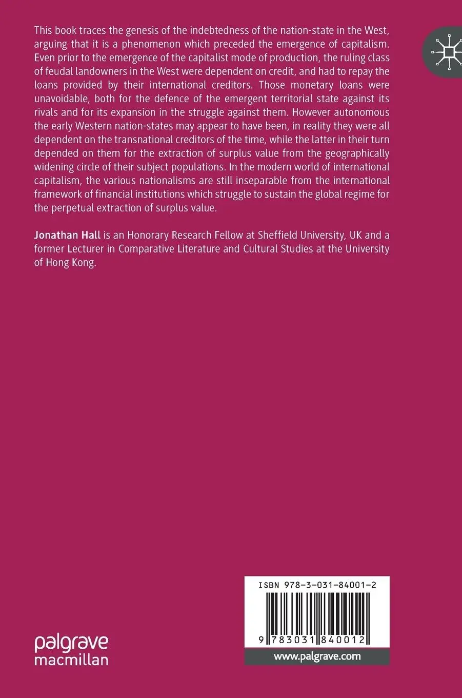 Rückseite: 9783031840012 | The Unfinished History of the Indebted Nation-State | Jonathan Hall
