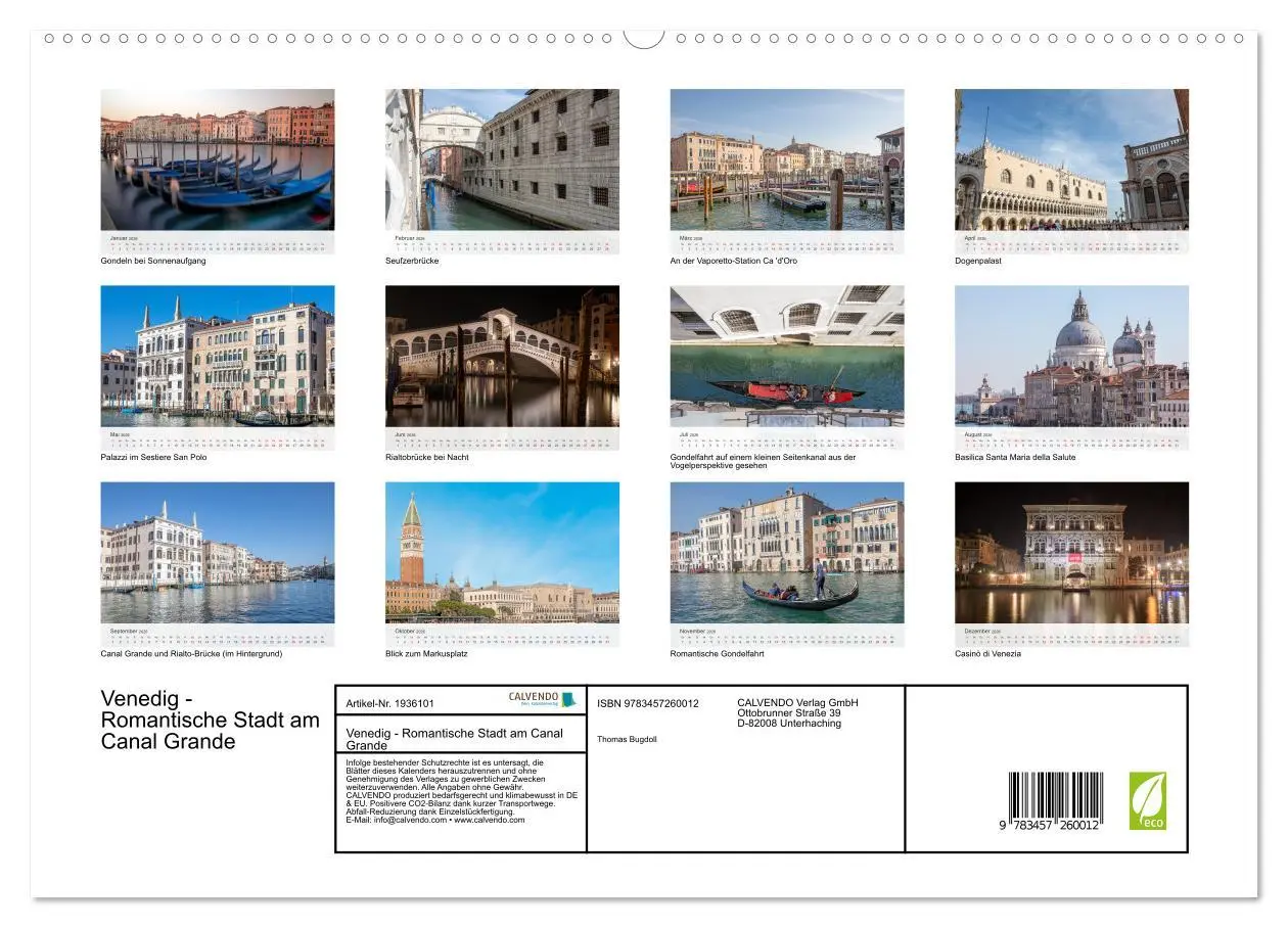 Bild: 9783457260012 | Venedig - Romantische Stadt am Canal Grande (hochwertiger Premium...