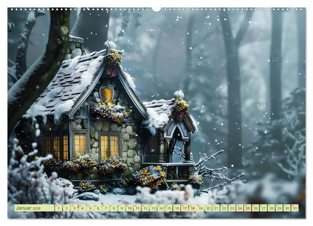 Bild: 9783457400012 | Das kleine Häuschen im Wald (hochwertiger Premium Wandkalender 2026...