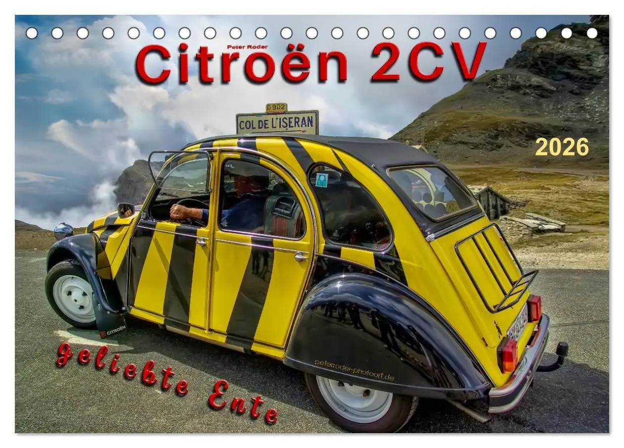 Cover: 9783457950012 | Citroën 2CV - geliebte Ente (Tischkalender 2026 DIN A5 quer),...