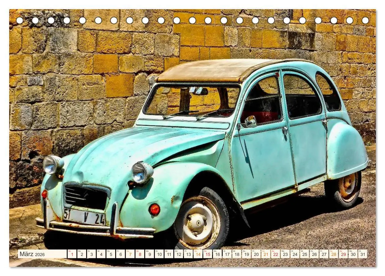 Bild: 9783457950012 | Citroën 2CV - geliebte Ente (Tischkalender 2026 DIN A5 quer),...
