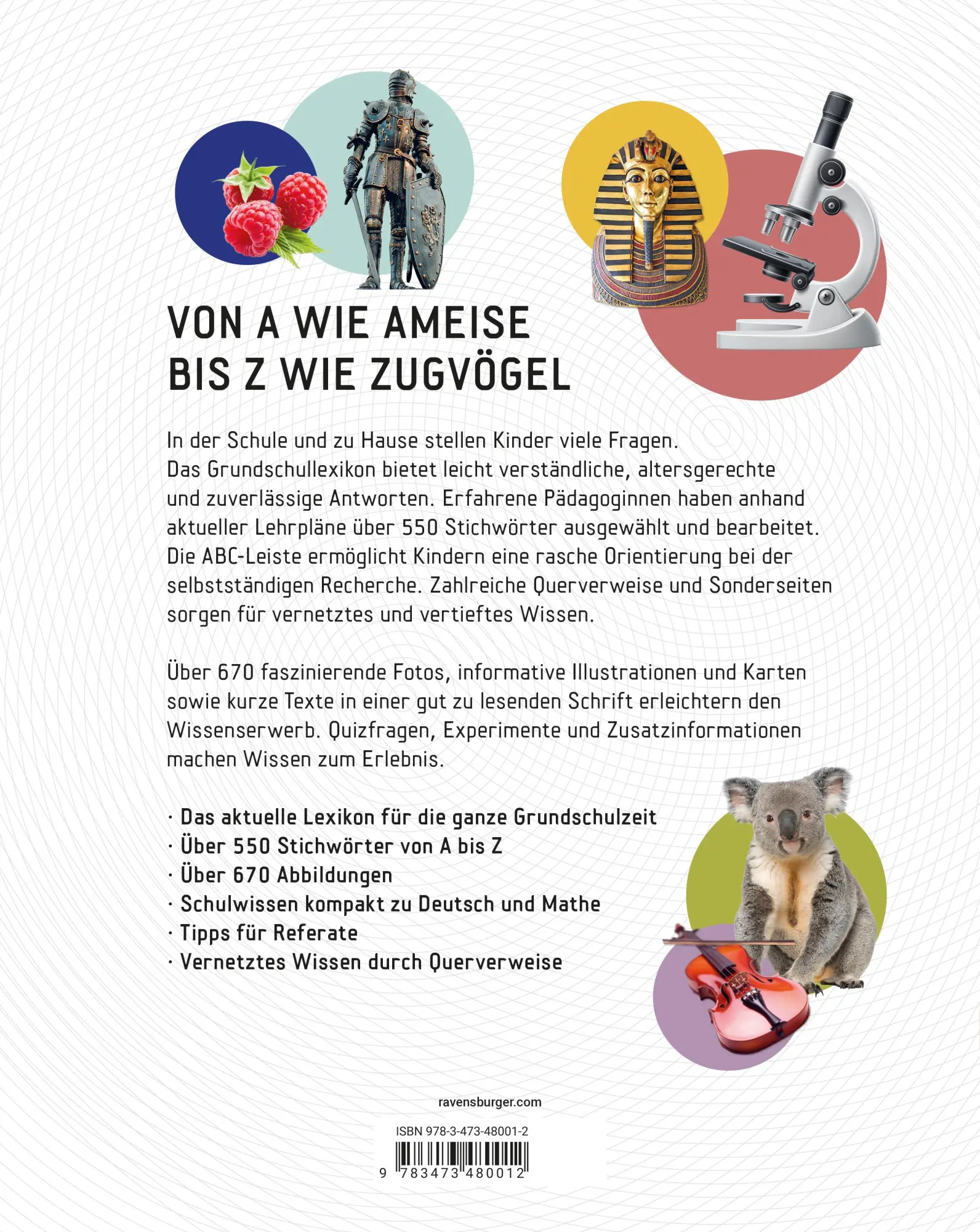 Rückseite: 9783473480012 | Ravensburger Lexika - Das Ravensburger Grundschullexikon von A bis Z