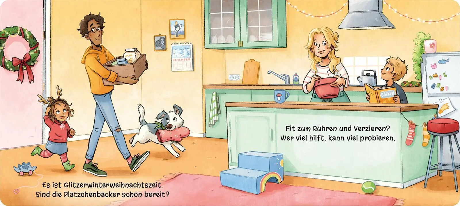 Bild: 9783480240012 | Leckerschmecker Weihnachtsbäcker | Ein Pappebuch übers Plätzchenbacken