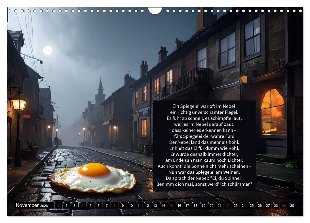 Bild: 9783516660012 | Das verrückte Spiegelei (Wandkalender 2026 DIN A3 quer), CALVENDO...