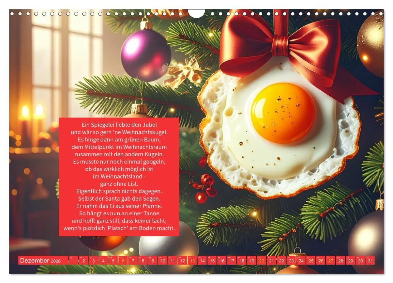 Bild: 9783516660012 | Das verrückte Spiegelei (Wandkalender 2026 DIN A3 quer), CALVENDO...