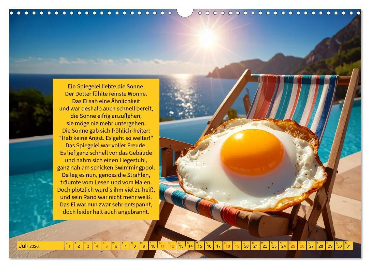 Bild: 9783516660012 | Das verrückte Spiegelei (Wandkalender 2026 DIN A3 quer), CALVENDO...