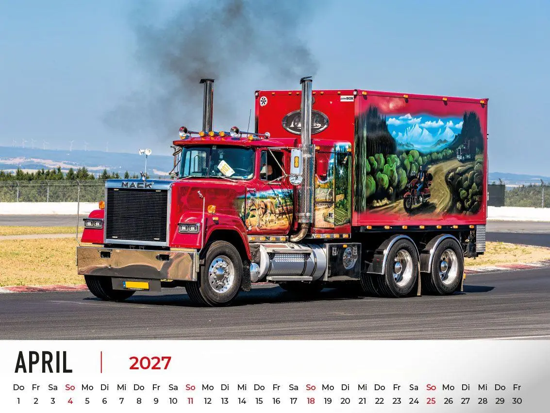 Bild: 9783693570012 | Showtrucks Kalender 2027 | Showtrucks mit Airbrushkunst | Frank Pommer
