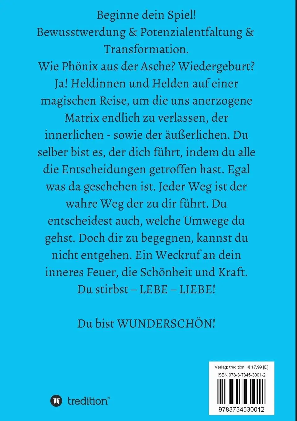 Rückseite: 9783734530012 | LEBE - denn du stirbst! | Wie du dir dein Leben zurückholst! | Bäumken