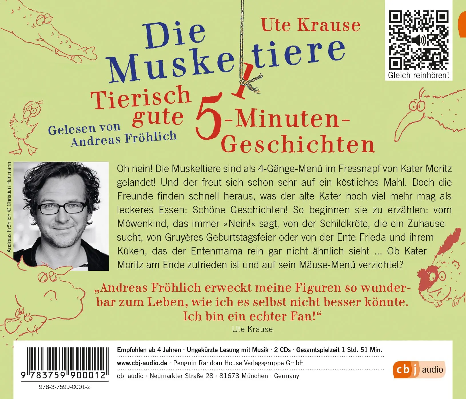 Bild: 9783759900012 | Die Muskeltiere - Tierisch gute 5-Minuten-Geschichten | Ute Krause