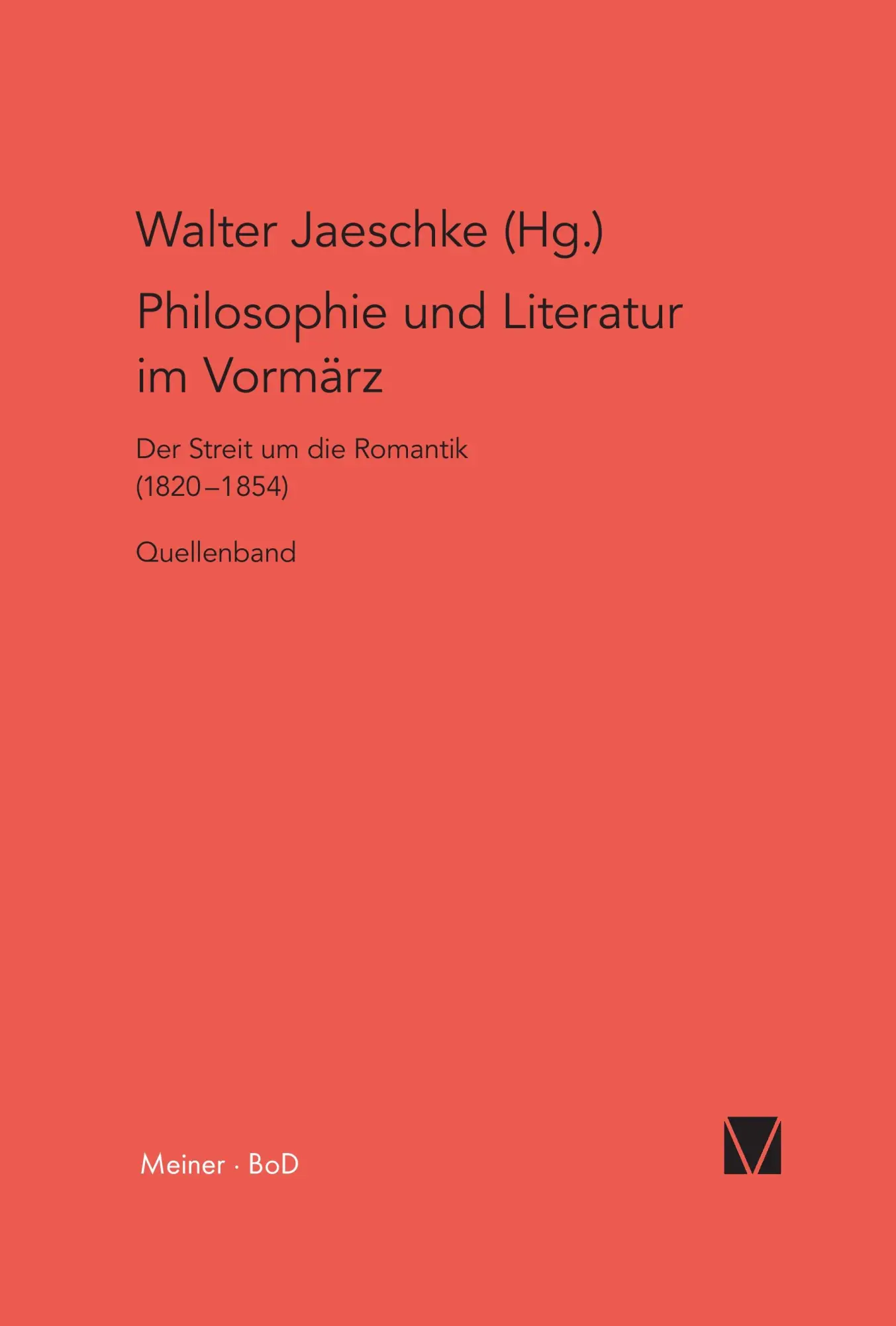 Cover: 9783787310012 | Philosophie und Literatur im Vormärz / Philosophie und Literatur im...