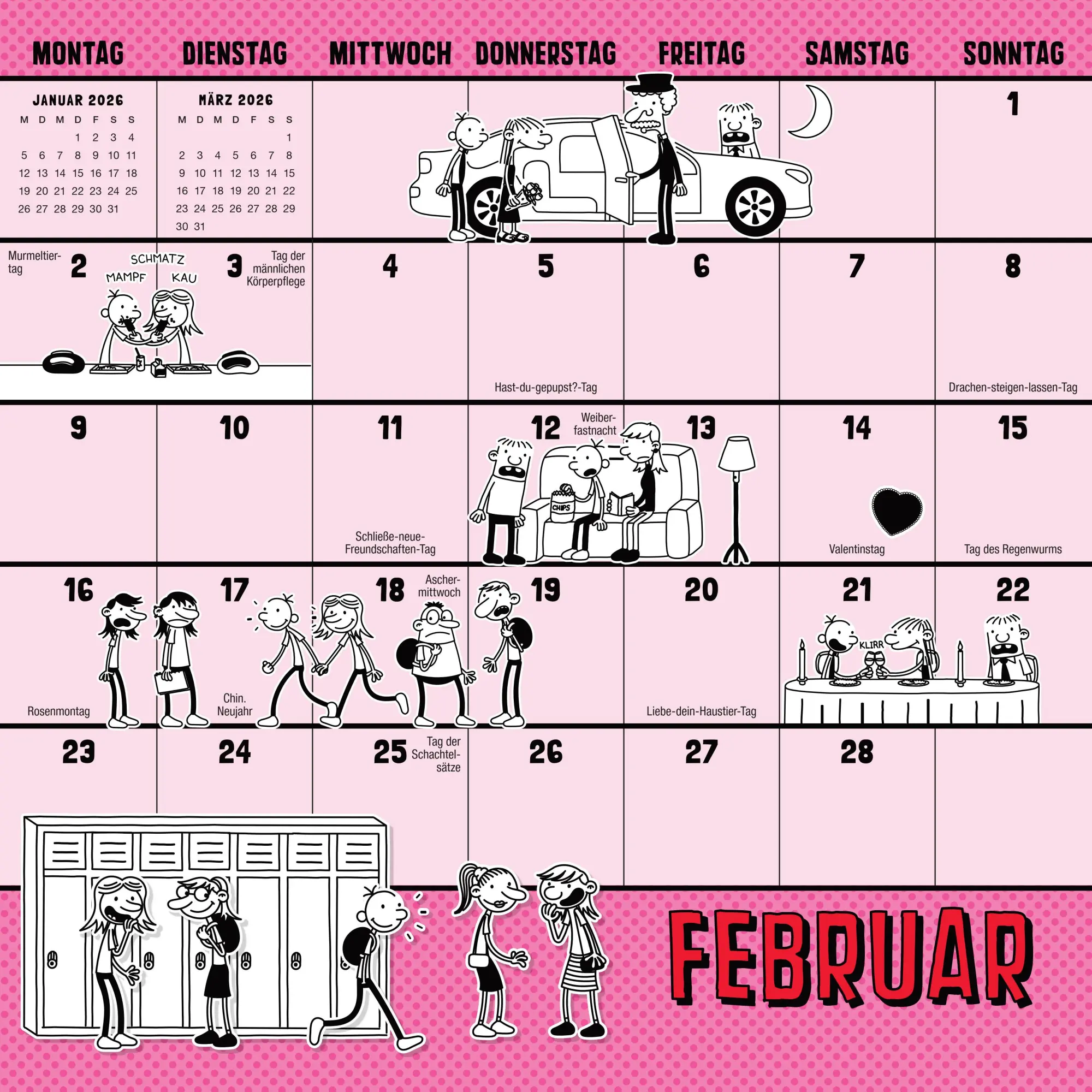 Bild: 9783833910012 | Gregs Kalender 2026 | Jeff Kinney | Kalender | Gregs Tagebuch | 24 S.