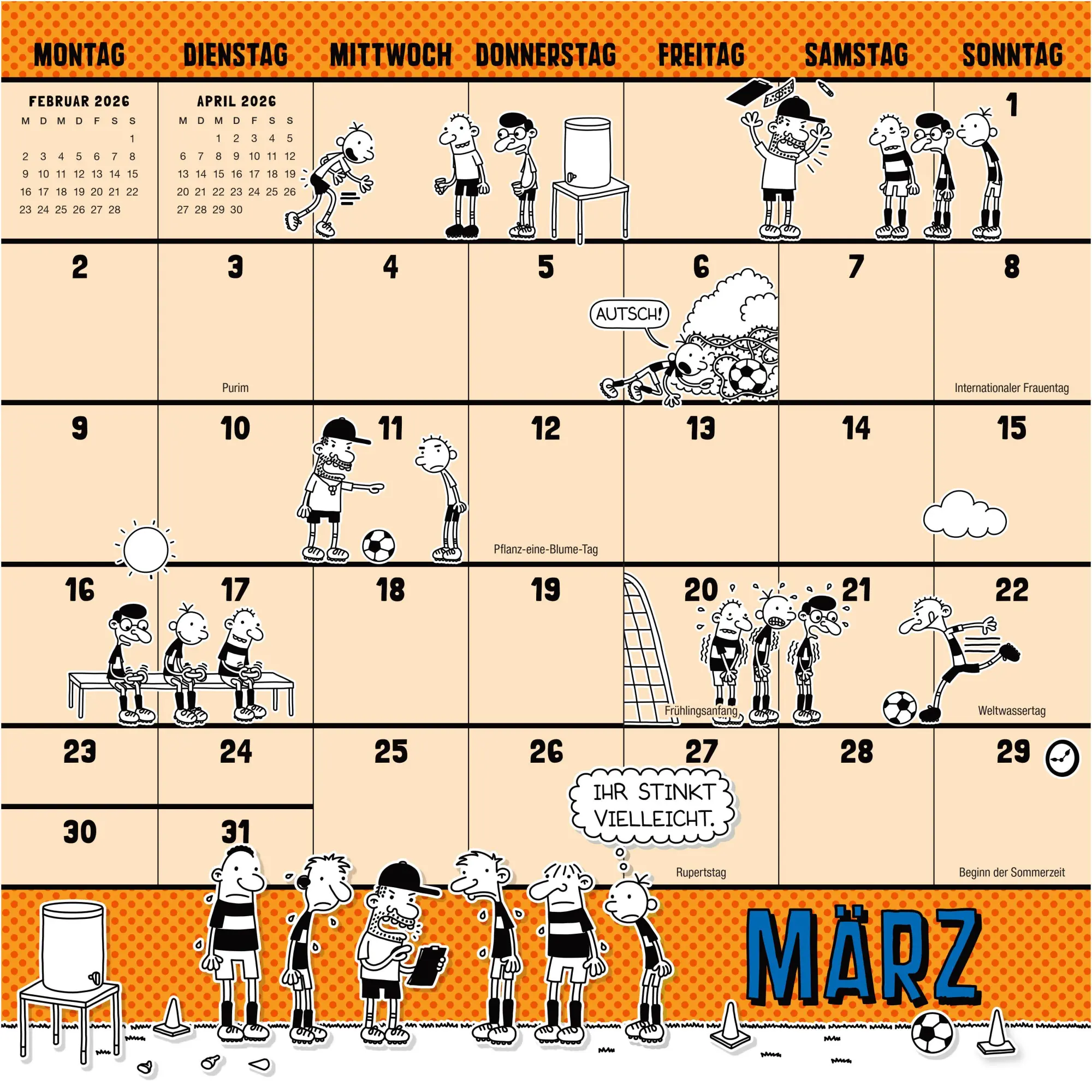 Bild: 9783833910012 | Gregs Kalender 2026 | Jeff Kinney | Kalender | Gregs Tagebuch | 24 S.