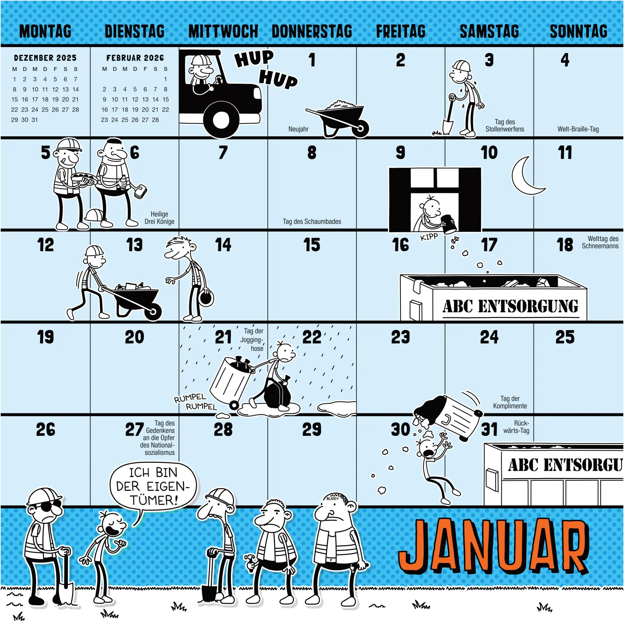 Bild: 9783833910012 | Gregs Kalender 2026 | Jeff Kinney | Kalender | Gregs Tagebuch | 24 S.