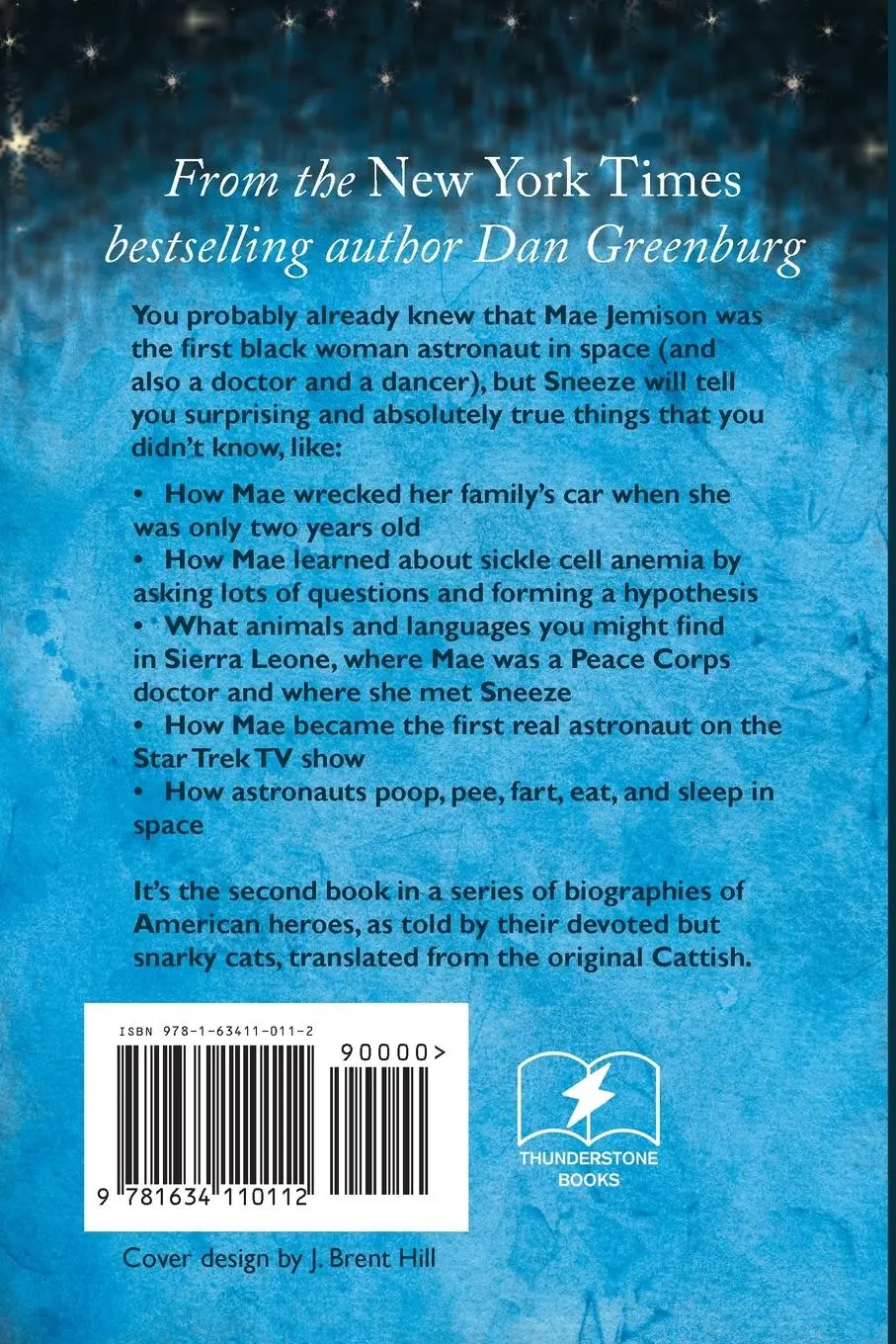 Rückseite: 9781634110112 | The Only True Biography of Mae Jemison, By Sneeze, Her Cat | Greenburg