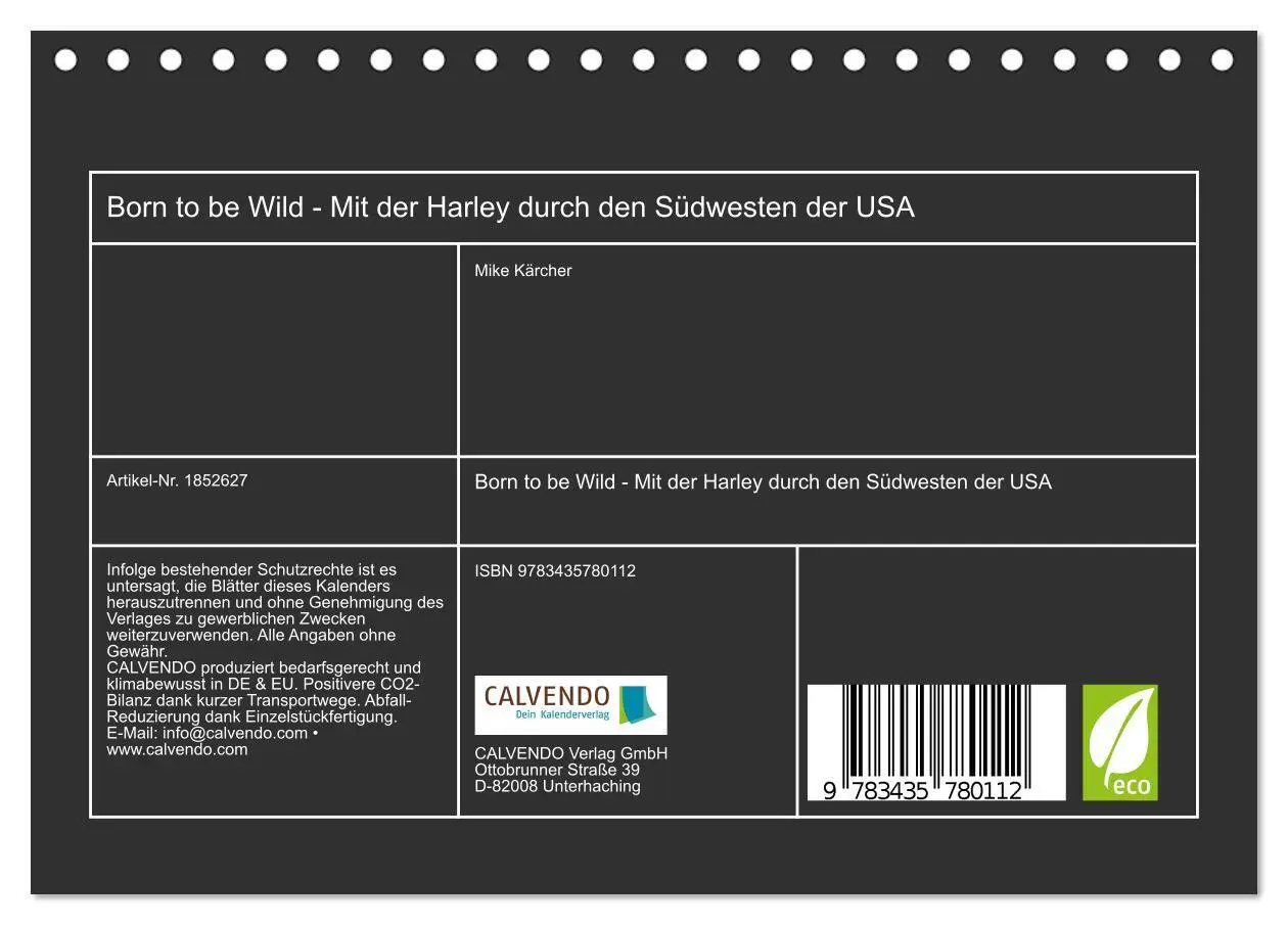 Bild: 9783435780112 | Born to be Wild - Mit der Harley durch den Südwesten der USA...