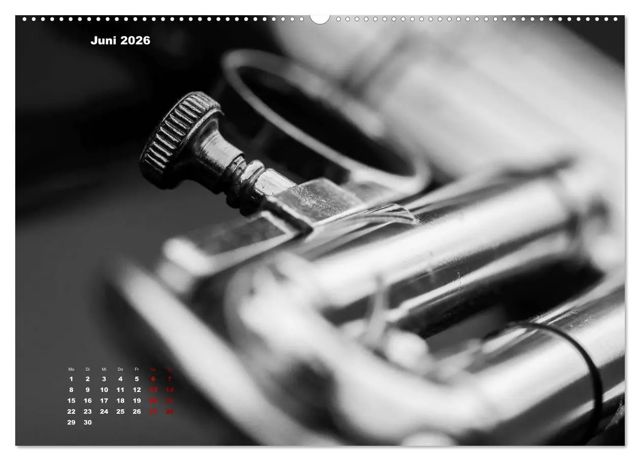Bild: 9783457870112 | Trompete - Close up (Wandkalender 2026 DIN A2 quer), CALVENDO...