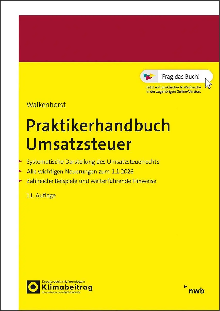 Cover: 9783482900112 | Praktikerhandbuch Umsatzsteuer | Ralf Walkenhorst | Bundle | Deutsch